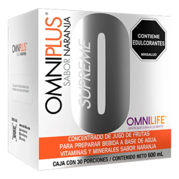 Omnilife Omniplus Supreme Naranja – ¡La Evolución Antioxidante y Multivitamínica sin Azúcar!